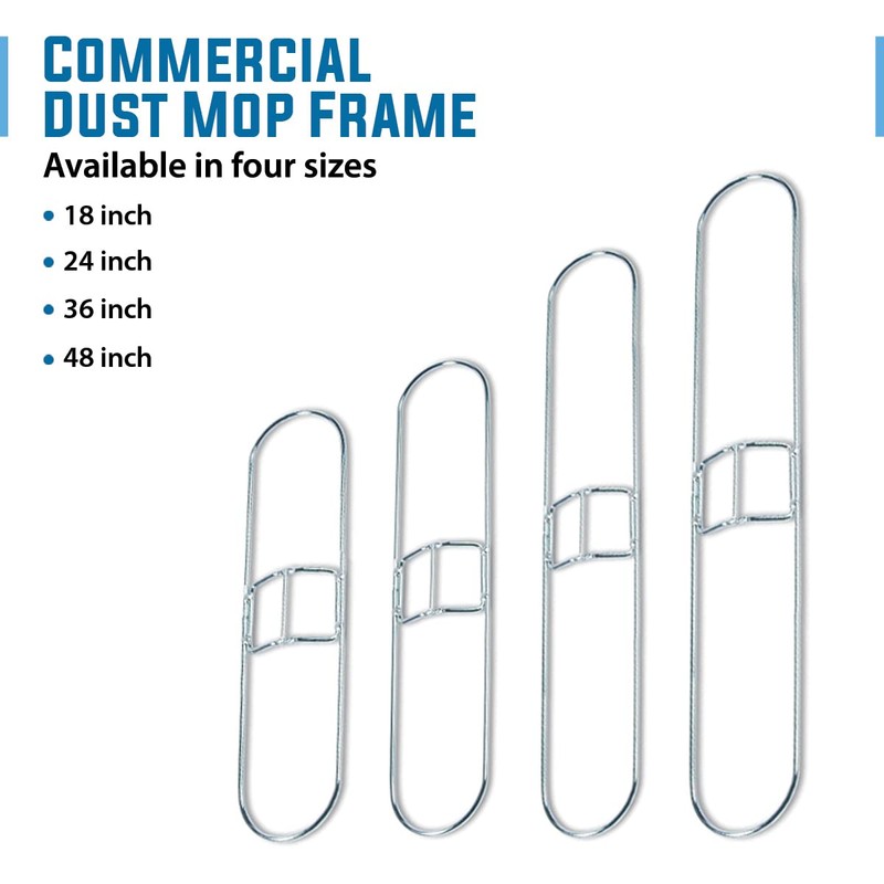 Kleen Handler 18 Inch Commercial Dust Mop Frame (3 Pack)