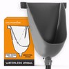 Stock Your Home Waterless Urinal for Men (Gray), Plastic Urinals