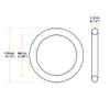 sourcing map 5pcs Metric Nitrile Rubber O-Rings Seal Rubber 105mm