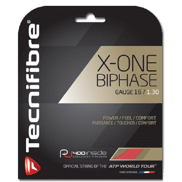 Tecnifibre X-One Biphase (18-1.18mm) String Set (Red)