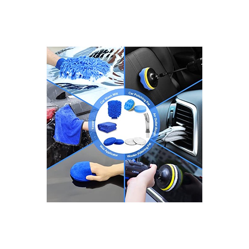 TTRCB - Juego de 27 piezas para detalles de automóviles,