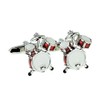 Red Drumkit Drum Cufflinks AJ206