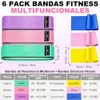 6 PCS Bandas de Resistencia,Bandas Elásticas,Varias Libras,Ligas Elásticas de Látex