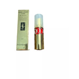 Yves Saint Laurent YSL Rouge Volupte Shine #127 Rouge Studio New in Box Packaging As Shown