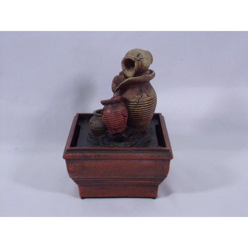 INNOVAGE HOME COLLECTION TRANQUILITY POTTERY FOUNTAIN BATTERY OPERATED