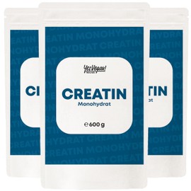 Creatine Monohydrate (600 g Creatine Vegan) (3 x 600 g)