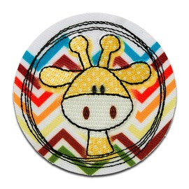 Giraffe Head Animal Patch Iron-On Patch Applique Patch Patch Iron-On Patch Size 5.9 x 5.9 cm