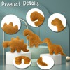 Stegosaurus-Dino Chicken Nugget Plush, Cute Stegosaurus Chicken Nuggets Plush Pillow