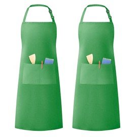 LivinEase Unisex Adjustable Bib Aprons - Stylish Chef Aprons with Double Pockets for Men and Women – Ideal for Cooking, Gardening, and Barbecue Aprons
