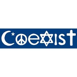 Coexist Bumper Sticker Window Sticker Laptop Sticker Toolbox Sticker