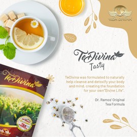 TeDivina Tea, 12 Botanical Blend for Colon Cleanse and Body Support, Original Flavor, 0.3oz Pack of 6 by Vida Divina - Wellness Drink