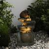 Outdoor Rock Garden Water Fountain for Garden, Patio, Backyard, Deck,