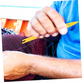 TEHAUX Fish Net Repair Kit 7pcs Netting Needles Plastic Weaving Shuttles for Casting Net Angling Accessories