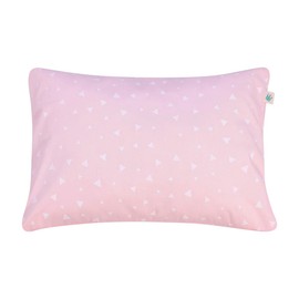 JYOKO Kids Toddler Pillow, Pillow with Washable Cover, 100% Cotton Cover, 32 x 20 cm (Pink Sparkles)