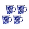 Golden Rabbit Enamelware - Cobalt Swirl Pattern - Set of