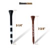 MAZEL Natural Wood/Bamboo Golf Tees 2 3/4 Inch & 3