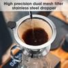 pour over coffee dripper strainer stainless steel coffee filter cone