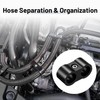 EVIL ENERGY Hose Separator Clamp,Fuel Line Mounting Clamp Aluminum Black