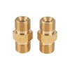 LT Easiyl 2 PCS 9/16"-18 Welding Hose Coupling Adapter Brass