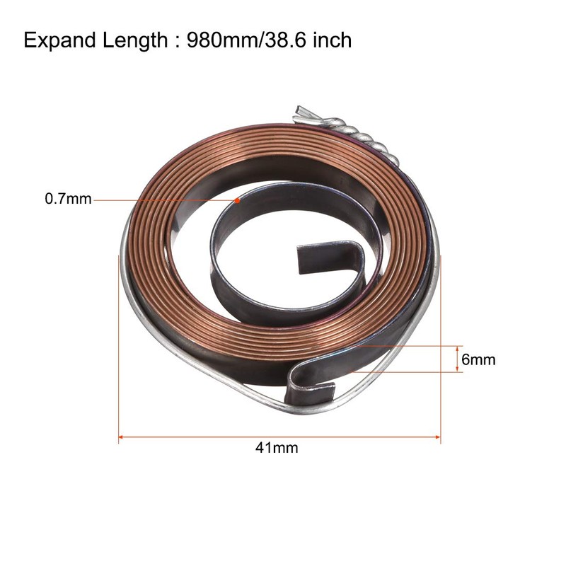 sourcing map Drill Spring Sleeve Input Return Spring 980 mm