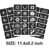 Henna Stencils 24 Sheets – 400+ Reusable Tattoo Stencils