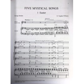 Ralph Vaughan Williams: Five Mystical Songs: Mixed Choir: Vocal Score