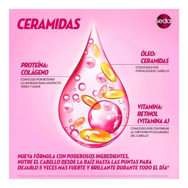 Sedal Shampoo Fortalecedor Ceramidas 620ml Sedal