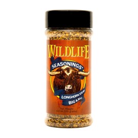 Wildlife Seasonings Longhorn Steak – Big & Bold Flavor for Beef, Pork, Chicken, and Vegetables for a Savory Finish | Steak Marinade & Dry Rub Seasoning for Grilling