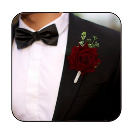 Latious Wedding Boutonniere Groom Flower Buttonholes Groomsmans Prom Party Suit Decoration Anniversary Accessories for Man
