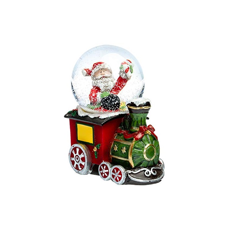 SIKORA SK06 Small Glass Decorative Snow Globe Santa Claus in