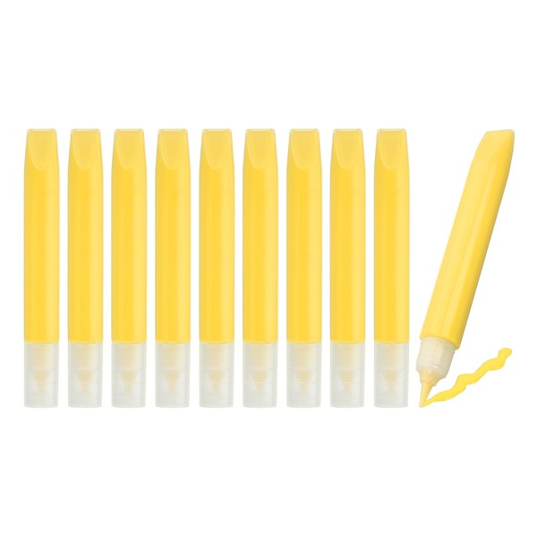 PATIKIL 10 Pack Suncatcher Paint Pens, Yellow Sun Catcher Paint