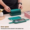 Echehi 2-Layer Lunch Box with Compartments for Adults and Kids,