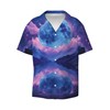 Men's 3D Pattern Print Shirt with Moon Design Stylish Graphic