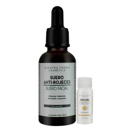 Suero Anti-rojeces Calmante Rosácea Telangiectasias Piel Sensible Nuestra Tierra Cosmética