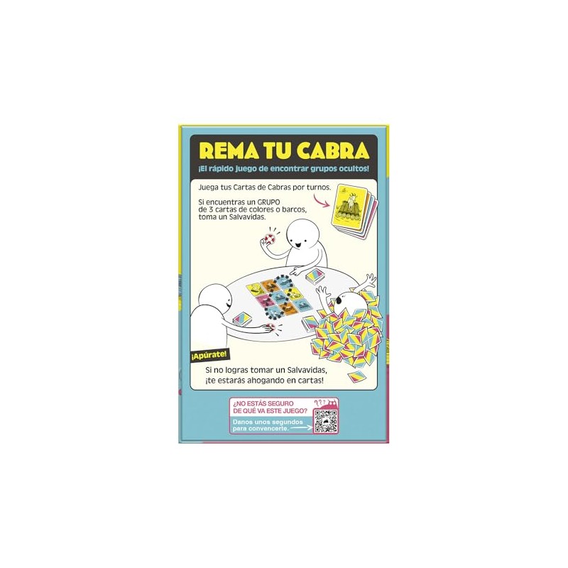 Rema tu Cabra, Juego de Cartas, 2-6 Jugadores, Juego Familiar