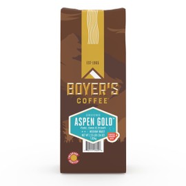 Boyer's Coffee Aspen Gold Coffee, Medium Roast, Ground, 2.25lb Bag (1-Count)