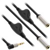 InLine 99253A Slim Audio Y-Cable Jack 3.5 mm ST to