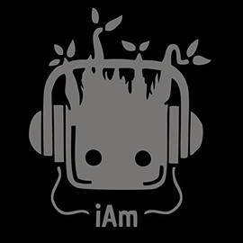Signage Cafe I Am Groot- Vinyl Decal - for Windows, Cars, Trucks, Tool Boxes, laptops and Tablets (4" Inches, Silver)