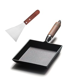 Rong Tian X Pre-Seasoned Cast Iron Tamagoyaki Pan - 9x7 Inches Ideal for Japanese Egg Omelettes