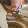 HERZO Wood Carving Wheel Grinder Wheel 5 Inch Wood Shaping