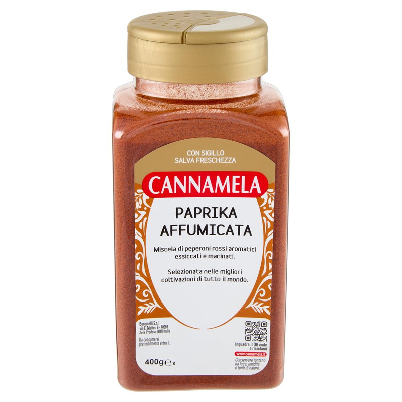 Cannamela - Linea Vasi PET, Paprika Affumicata, Confezione da 400g.