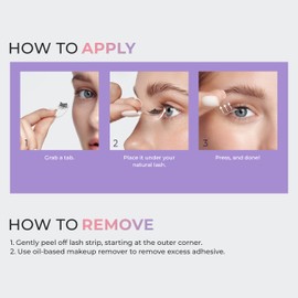 KISS imPRESS Falsies Easy Tab Press On Self Adhesive Eyelashes, Black, 'Black Wispy', 1 Pair of 5mm-11mm Inner Natural Volume Eyelash Clusters & 1 Pair of 6mm-11mm Outer Half-Lashes with Easy Tabs