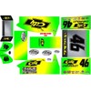 losi mini sprint, slider 1/18  wrap kit decal sticker COLE TRICKLE CITY CHEVY