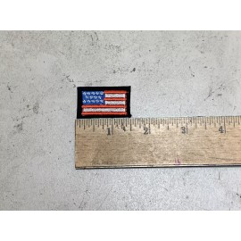CUSTOM MADE Embroidered Mini USA Flag Iron On and/or Sew On Patch