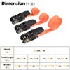 TRIWONDER Ratchet Tie Down Straps (04 Orange 1.0 inches (25