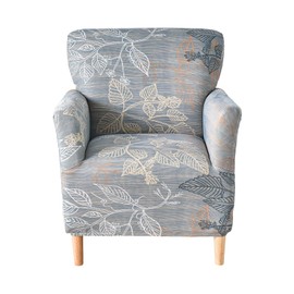 CRFATOP Stretch Mid Century Modern Armchair Slipcover 1-Piece Accent Chair Covers with Arms Soft Chair Slipcovers for Living Room Armchair Furniture Protector Office Reception Reading Sofa,A17