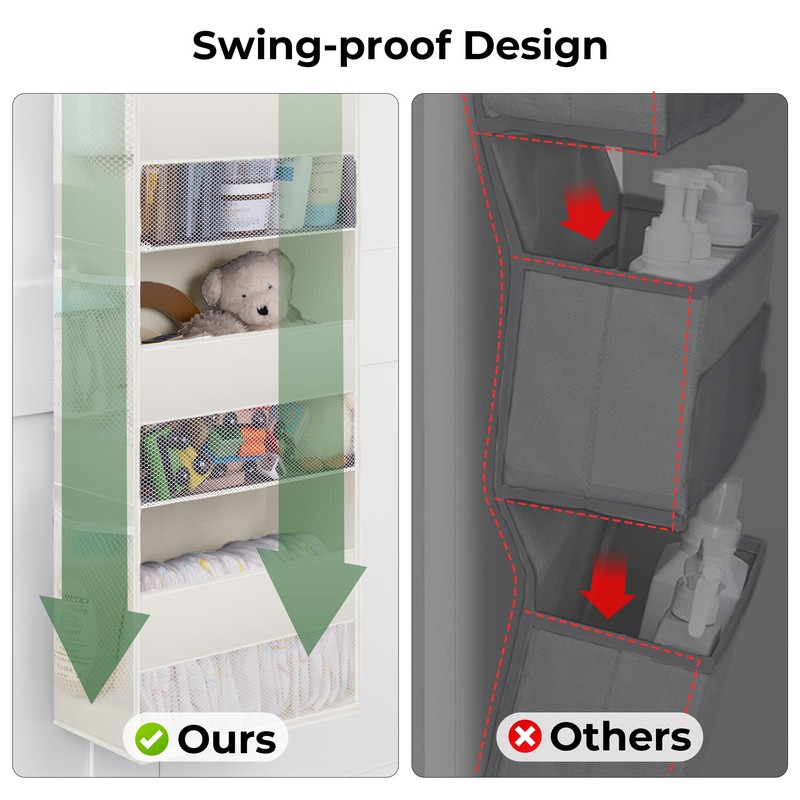 GRANNY SAYS Over The Door Organizer, 5-Shelf Behind The Door