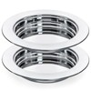 Bekith 2 Pack Communion Plates for Church, Communion Ware Stainless