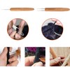 AUGSUN Dreadlock Crochet Hook Tool,Braid Hair Dreadlocks Needle Weaving Crochet