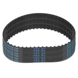 uxcell 3 Pcs 102XL 037 Timing Belt 51 Teeth Rubber Geared Cogged Belt, 0.37" Width, 0.20" Pitch Synchronous Timing Belt